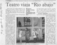 Teatro viaja "Río abajo"  [artículo].
