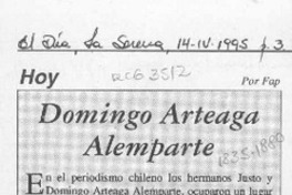 Domingo Arteaga Alemparte  [artículo] Fap.