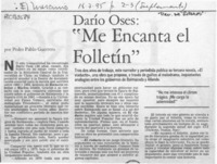 "Me encanta el folletín"  [artículo] Pedro Pablo Guerrero.