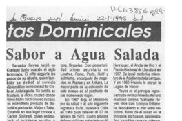 Sabor a agua salada  [artículo] Magaly Arenas.