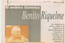 El Archivo histórico Benito Riquelme