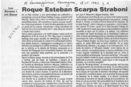 Roque Esteban Scarpa Straboni  [artículo] Matías Rafide.