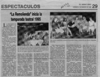 "La Remolienda" inicia la temporada teatral 1995  [artículo].