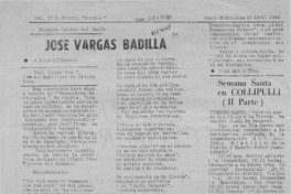 José Vargas Badilla  [artículo] César Roa V.