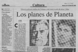 Los Planes de Planeta  [artículo].