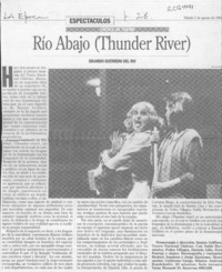 Río abajo (Thunder River)  [artículo] Eduardo Guerrero del Río.