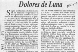 Dolores de luna  [artículo] Luis Uribe Briceño.