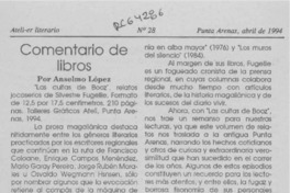Comentario de libros  [artículo] Anselmo López.
