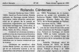 Rolando Cárdenas  [artículo].