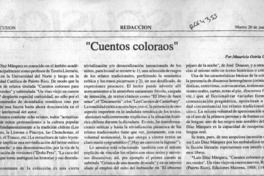 "Cuentos coloraos"  [artículo] Mauricio Ostria González.