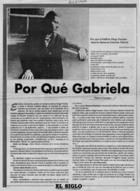 Por qué Gabriela  [artículo] Teresa Calderón.