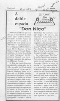 "Don Nico"  [artículo] Carlos Ruiz Zaldívar.