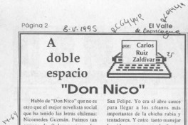 "Don Nico"  [artículo] Carlos Ruiz Zaldívar.