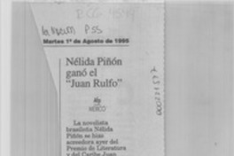 Nélida Piñón ganó el "Juan Rulfo"