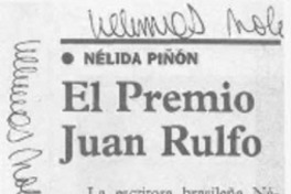 El Premio Juan Rulfo