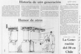 Historia de una generación  [artículo] Marino Muñoz Lagos.