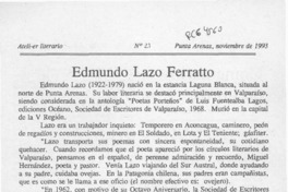 Edmundo Lazo Ferratto  [artículo].