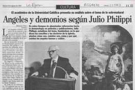 Angeles y demonios según Julio Philippi