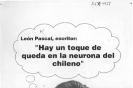 "Hay un toque de queda en la neurona del chileno"  [artículo] Lino Solís de Ovando.