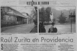 Raúl Zurita en Providencia
