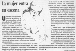 La mujer entra en escena  [artículo] Hernán Soto.