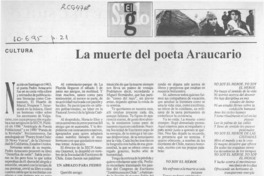 La Muerte del poeta Araucario  [artículo].
