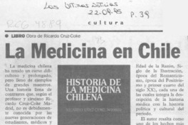 La Medicina en Chile  [artículo].