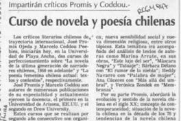 Curso de novela y poesía chilenas  [artículo].