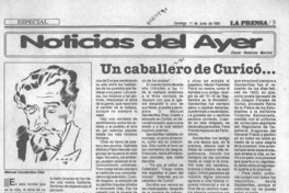 Un caballero de Curicó  [artículo] Humberto Lagno Aguilar.