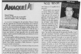 Contreras: historia de un intocable  [artículo] M. Rodríguez.