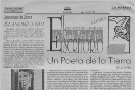 Un poeta de la tierra  [artículo] Luis Oyarzún.