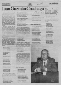 Juan Guzmán Cruchaga  [artículo] Hugo Montes Brunet.