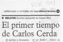 El Primer tiempo de Carlos Cerda