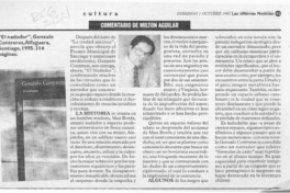 "El nadador"  [artículo] Milton Aguilar.
