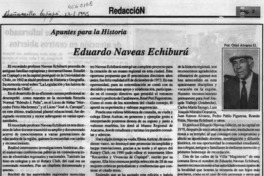Eduardo Naveas Echiburú  [artículo] Oriel Alvarez G.
