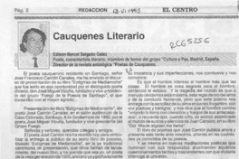 Cauquenes literario  [artículo] José Miguel Vicuña.