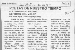 Poetas de nuestro tiempo  [artículo] Juan Guixe Cañizares.