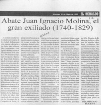 Abate Juan Ignacio Molina, el gran exiliado (1740-1829)  [artículo].