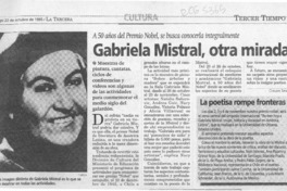 Gabriela Mistral, otra mirada  [artículo] Claudia Sánchez.