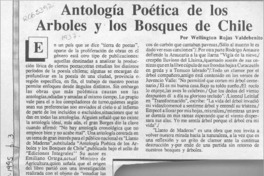 Antología poética de los árboles y los bosques de Chile  [artículo] Wellington Rojas Valdebenito.