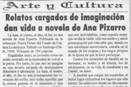 Relatos cargados de imaginación dan vida a novela de Ana Pizarro  [artículo].