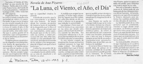"La luna, el viento, el año, el día"  [artículo] María Rosa Verdejo.