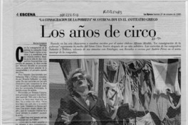 Los años de circo  [artículo] Rocío Lineros.