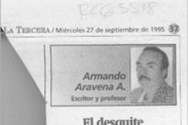 El desquite de don Roberto  [artículo] Armando Aravena A.