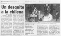 Un Desquite a la chilena  [artículo] Carmen Mera O.