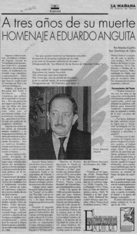 A tres años de su muerte homenaje a Eduardo Anguita  [artículo] Marión Castillo.
