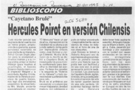 Hércules Poirot en versión chilensis  [artículo].