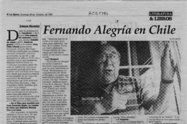 Fernando Alegría en Chile