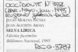 Selva lírica  [artículo] Eugenio García-Díaz.