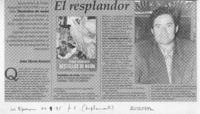 El resplandor  [artículo] Jorge Héctor Alvarado.